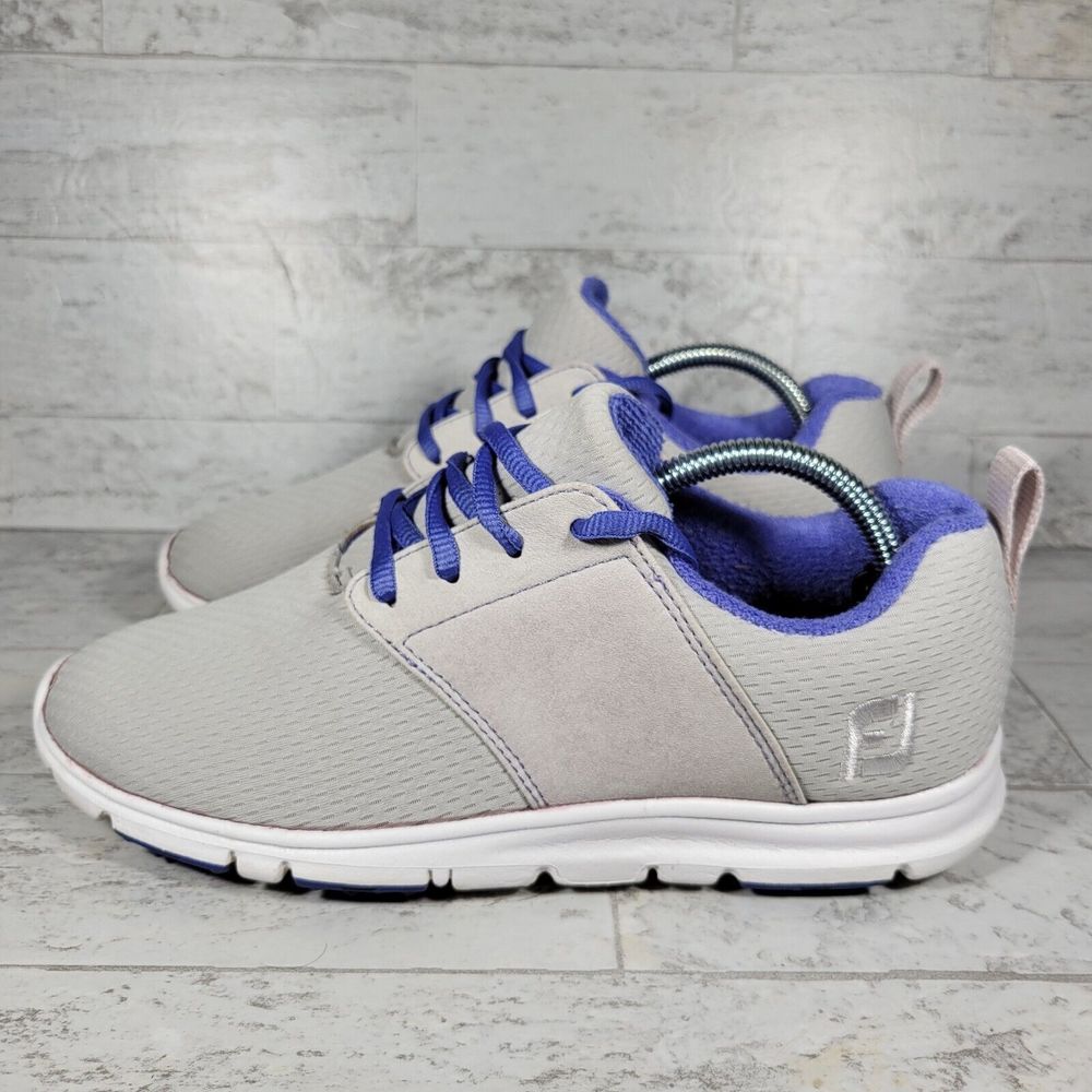 FootJoy Womens enJoy Golf Shoes 95708 Spikeless Light Grey Size 7M
